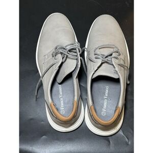 Franco Vanucci Men's Casual Oxford Shoes | Gray Leather Size 12 w/comfort Insole
